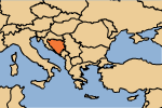 map: Europe - Bosnia and Herzegovina