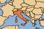map: Europe - Italy