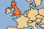 map: Europe - England